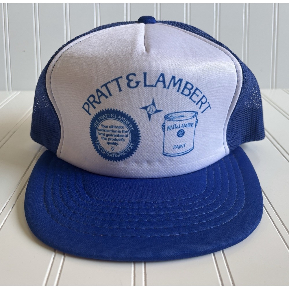 vintage Pratt & Lambert Paints trucker painters hat cap mesh snapback One Size‎